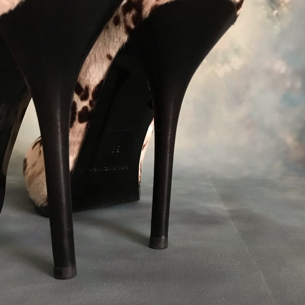 Balenciaga Fur Stiletto Ankle Booties - Picture 9 of 12